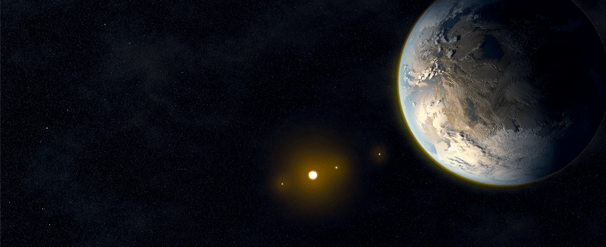 Illustration d'une exoplanète