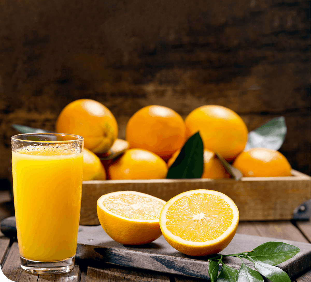 Vitamine C dans jus d'orange