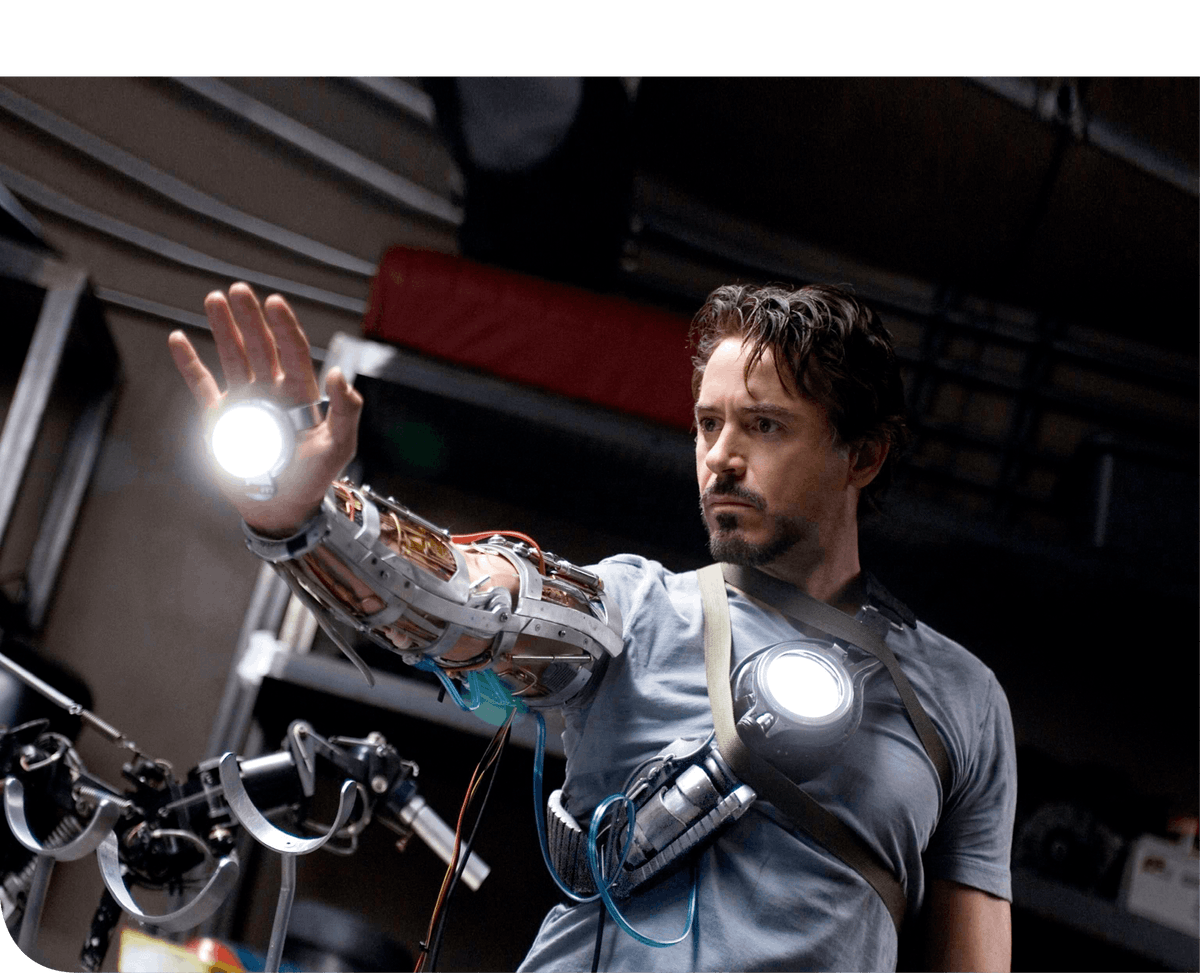 Tony Stark dans le film Iron Man