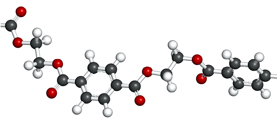 Fragment d'une molécule de PET
