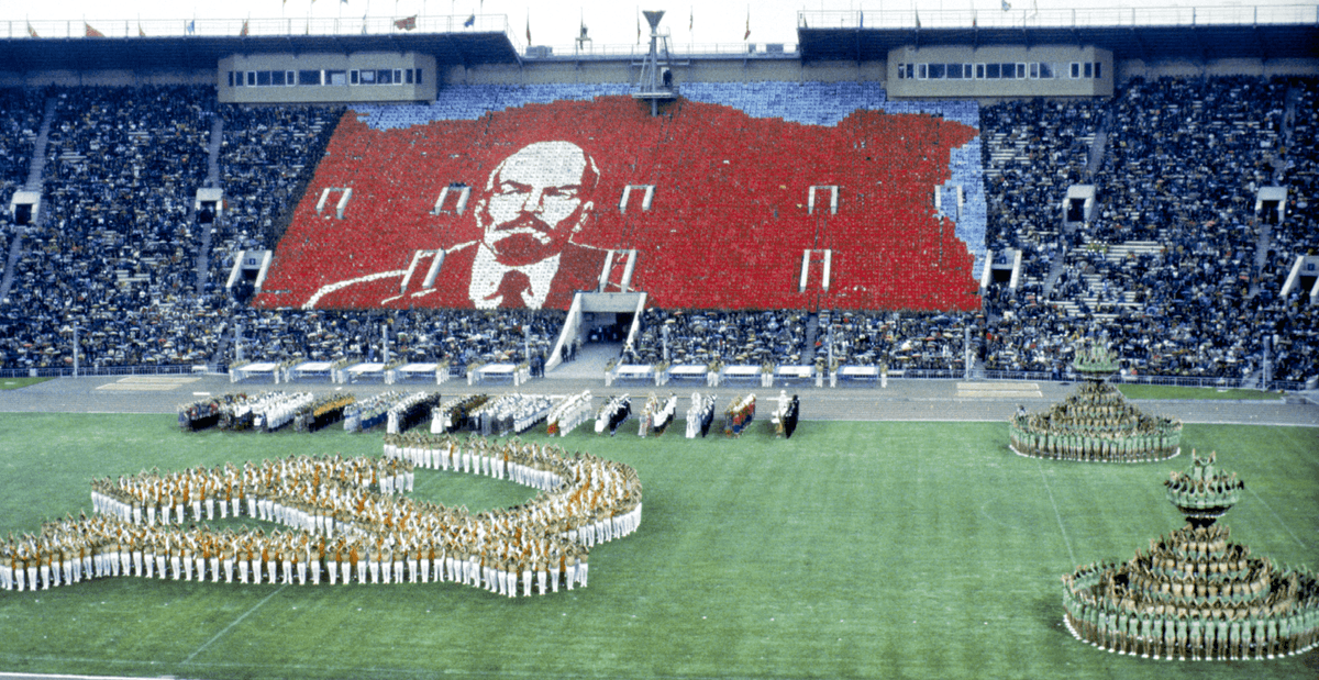 Photographie des Jeux olympiques organisés par Moscou, en 1980.