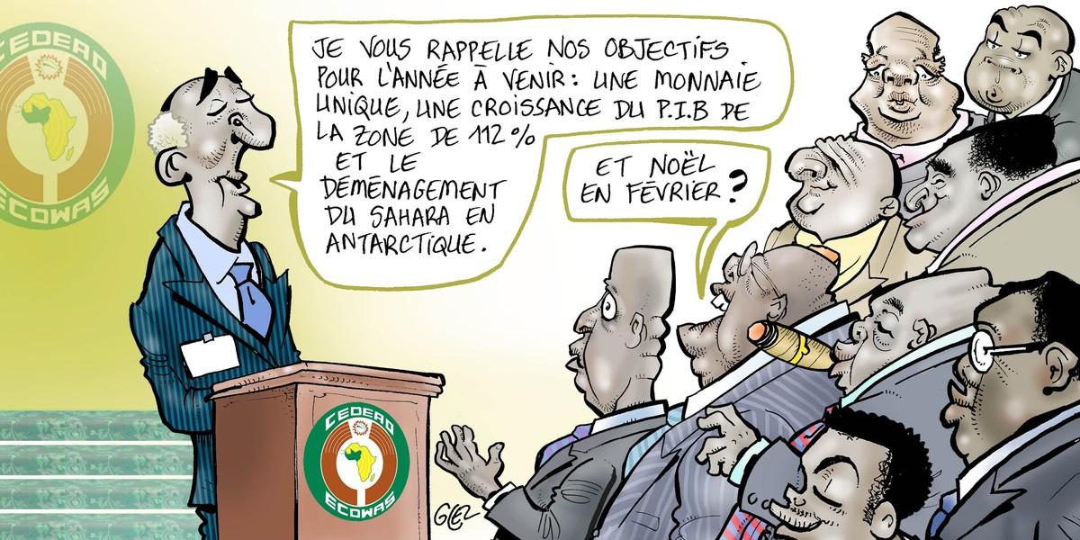 Caricature Glez, Jeune Afrique