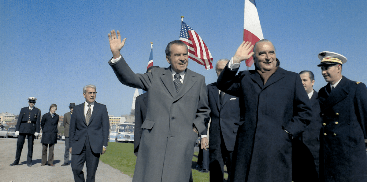 Pompidou et Nixon