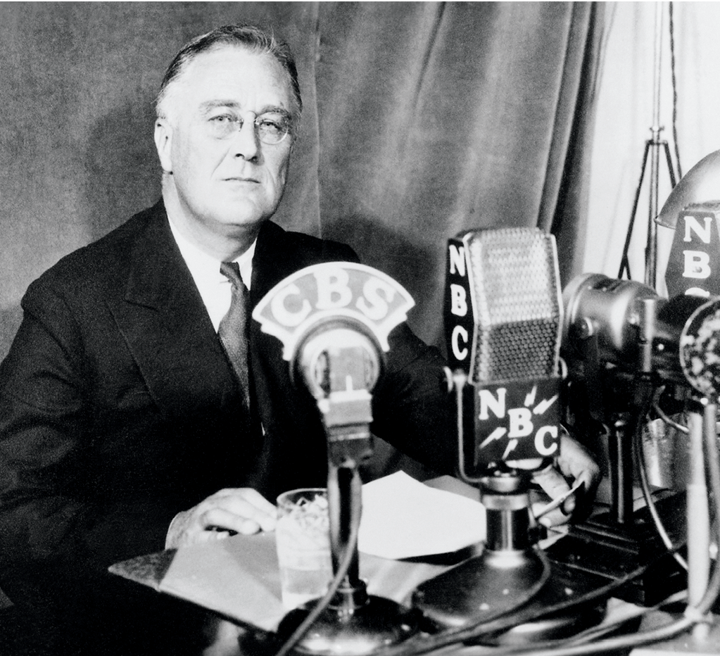 F. D. Roosevelt à la radio