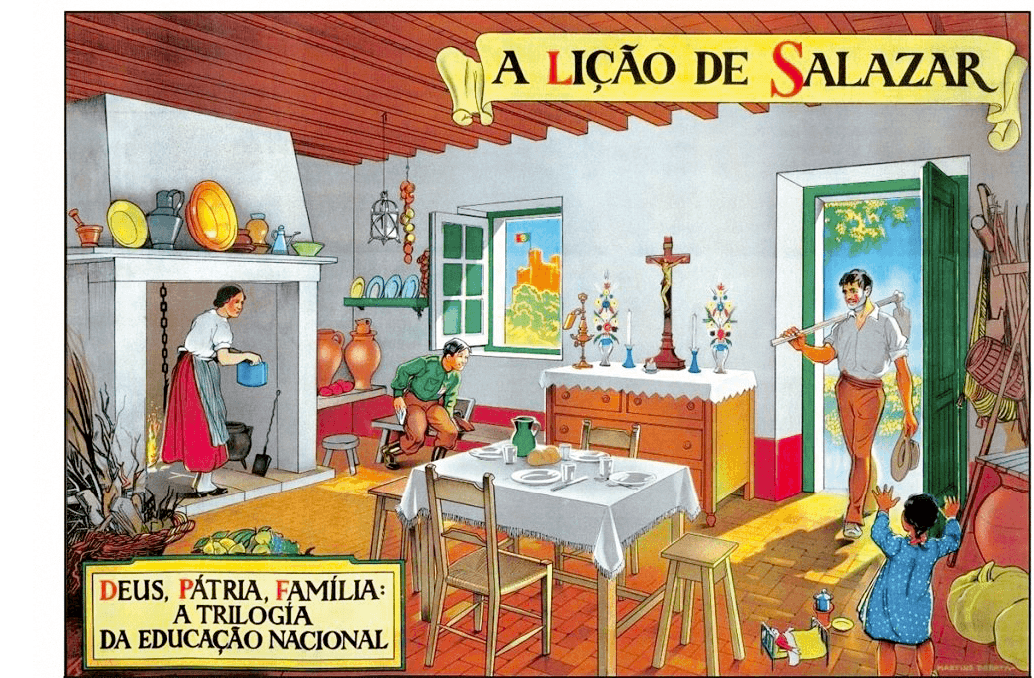 « Grâce à Salazar », série de cartes postales éditées en 1938
et diffusées dans les écoles