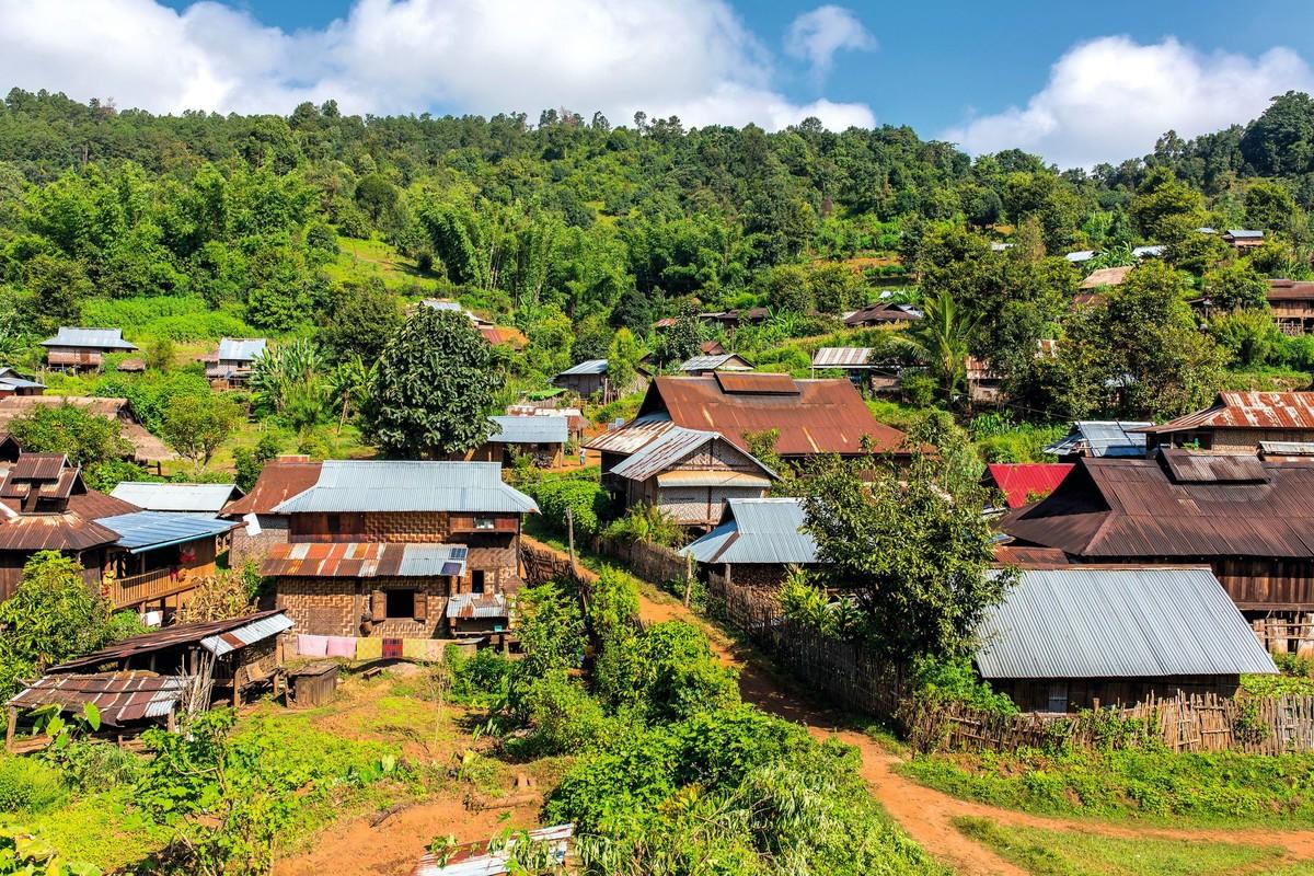 Un village rural, Laos