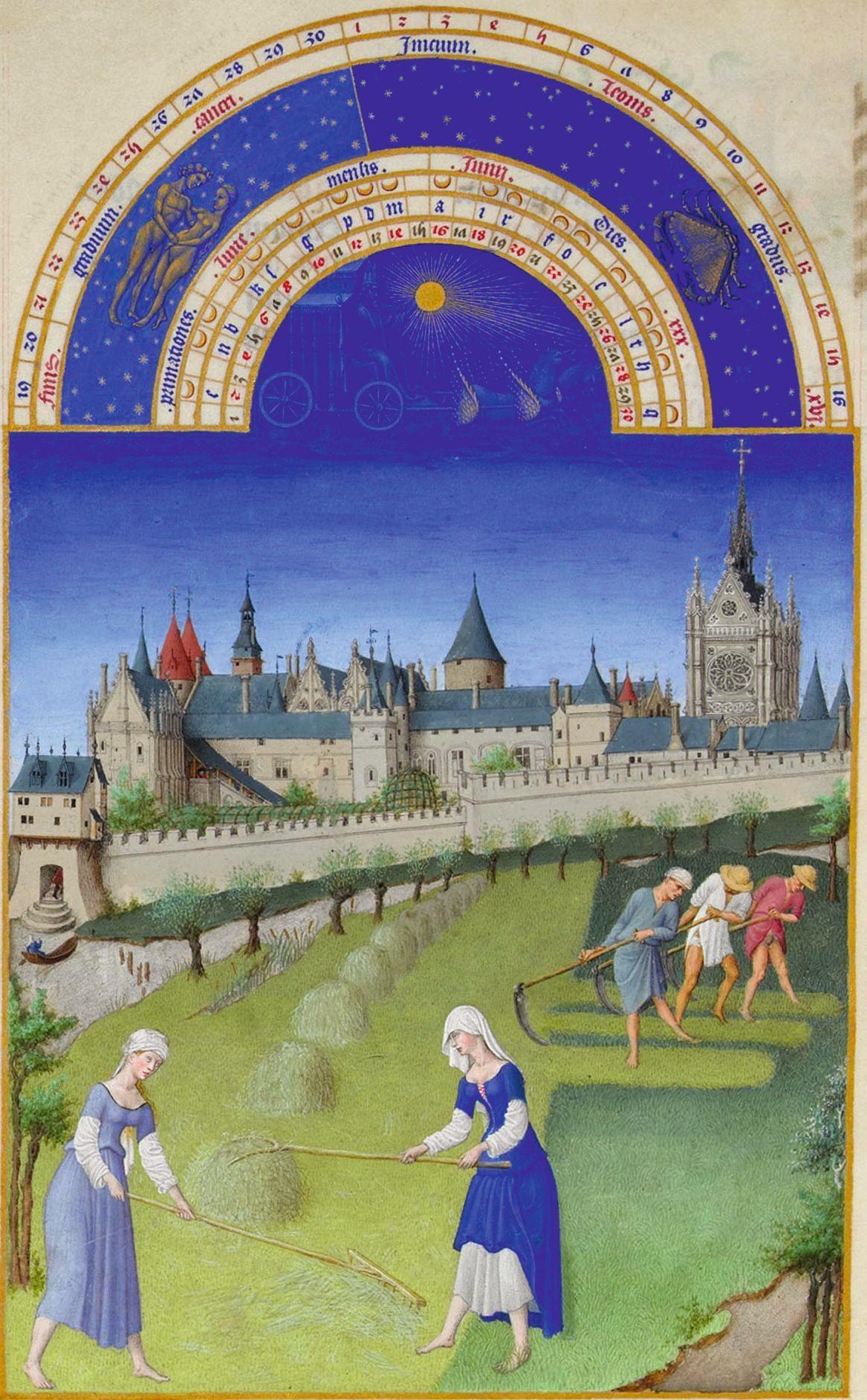 Très Riches Heures du duc de Berry, juin