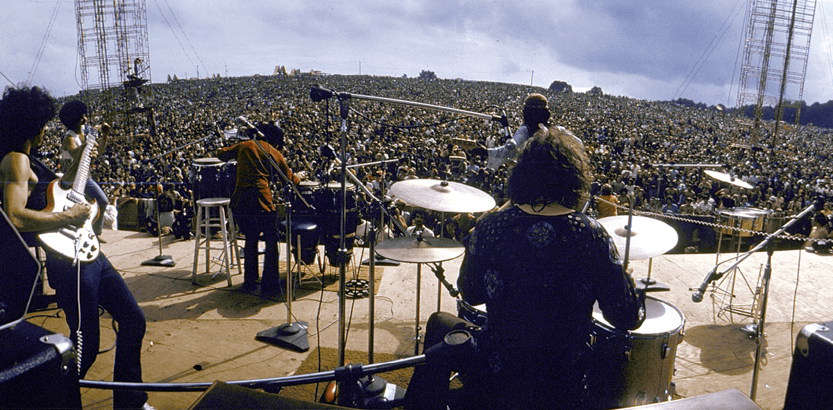 Santana Onstage At Woodstock, by Bill Eppridge, 1969.