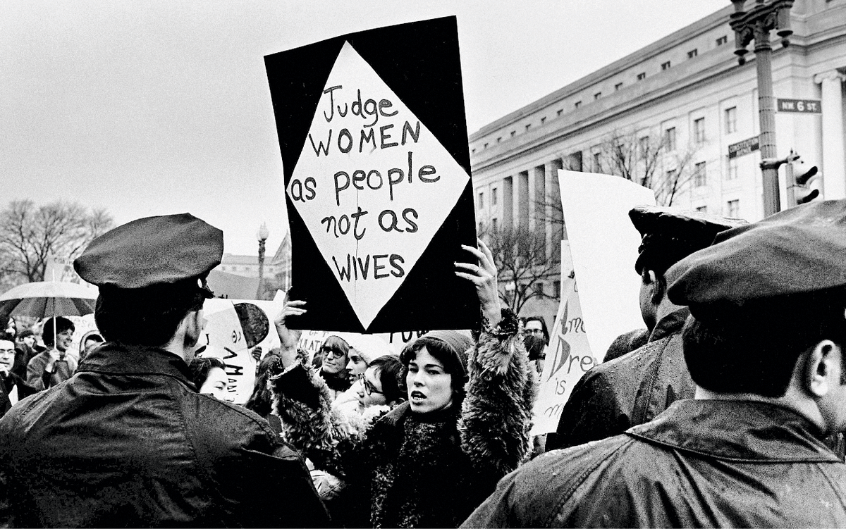 Nixon Inauguration Protest, by David Fenton, 1969