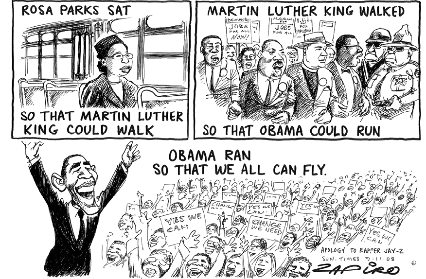 Cartoon by Zapiro, 2008
