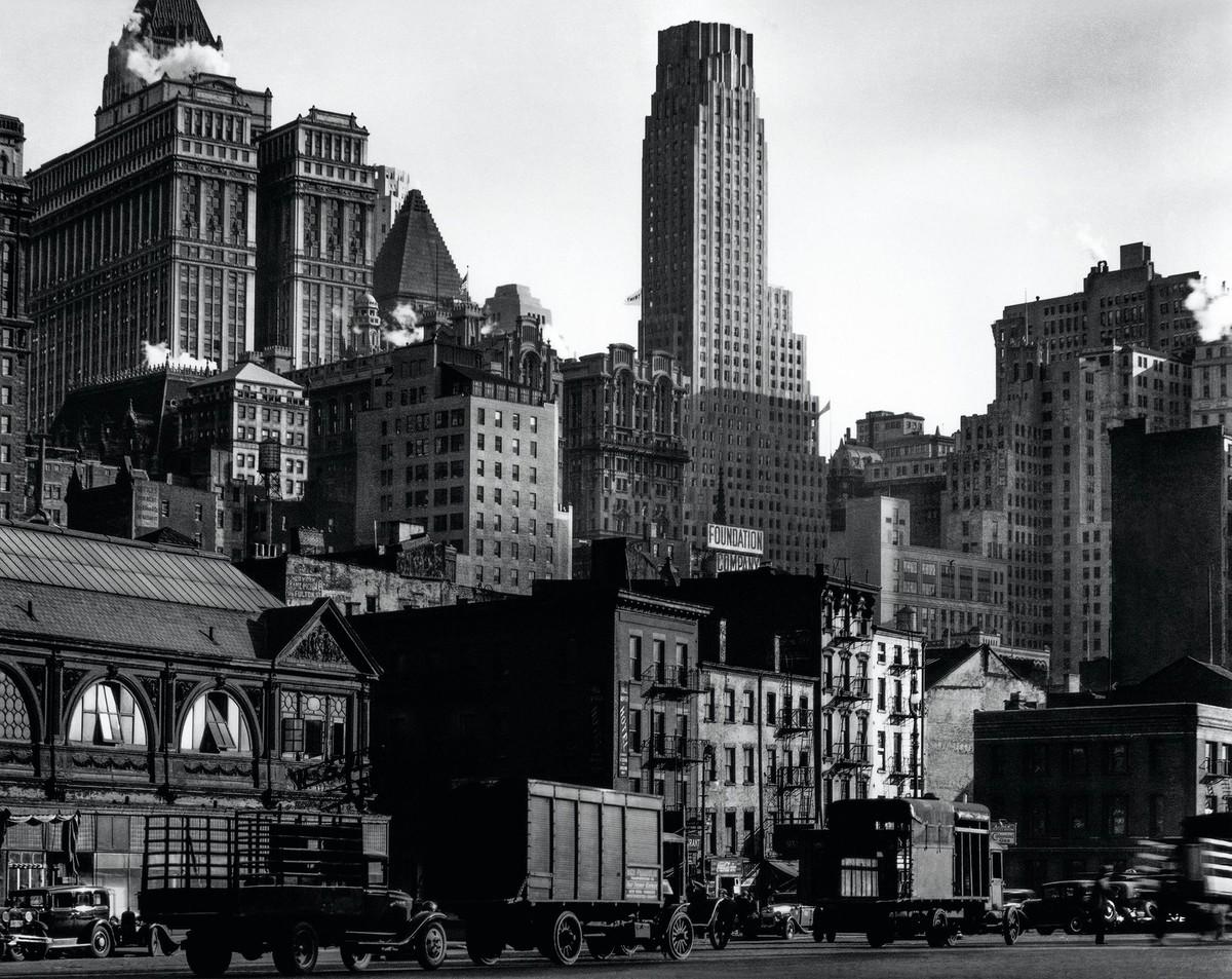 View From West Street, Manhattan,
Berenice Abbot, 1938