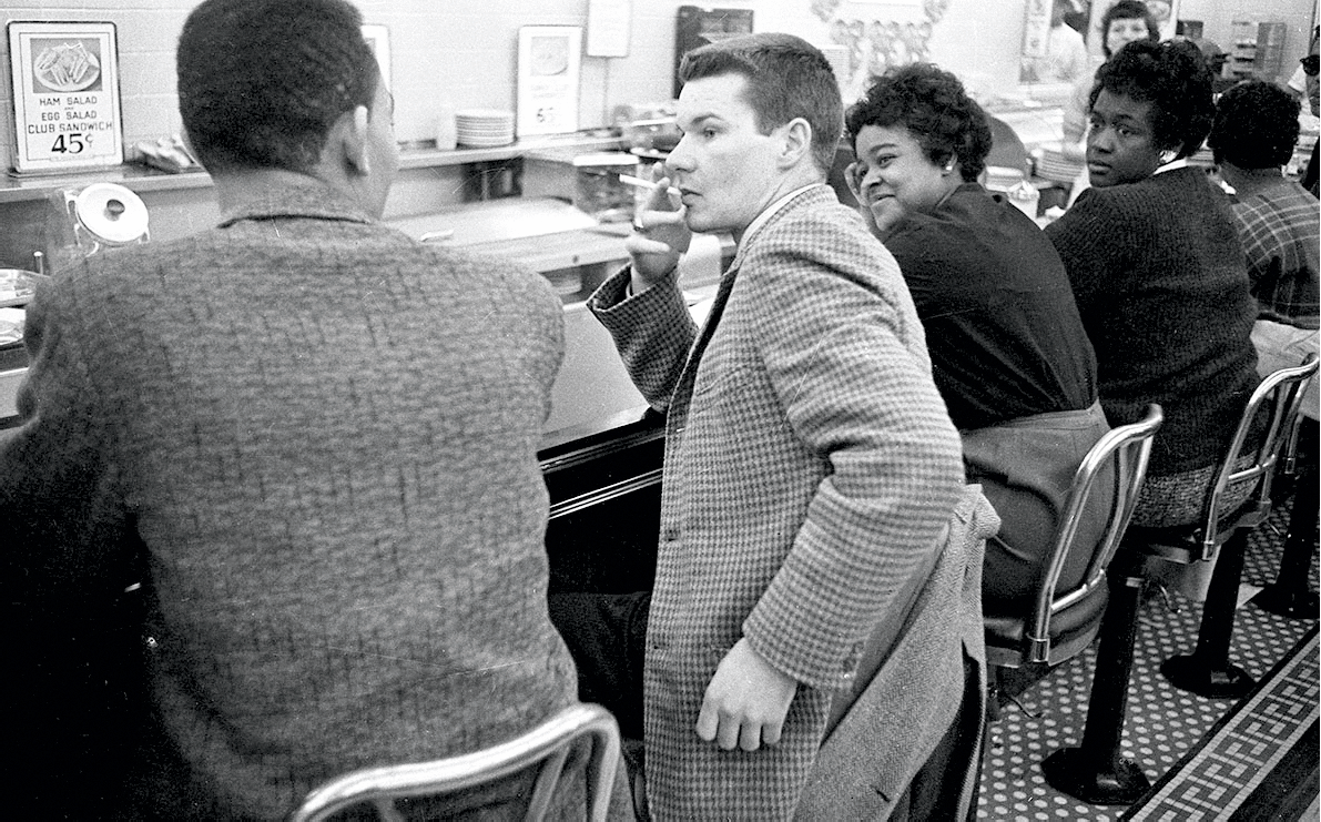Civil Rights protesters and Woolworth's Sit-In, Durham, NC, 1960