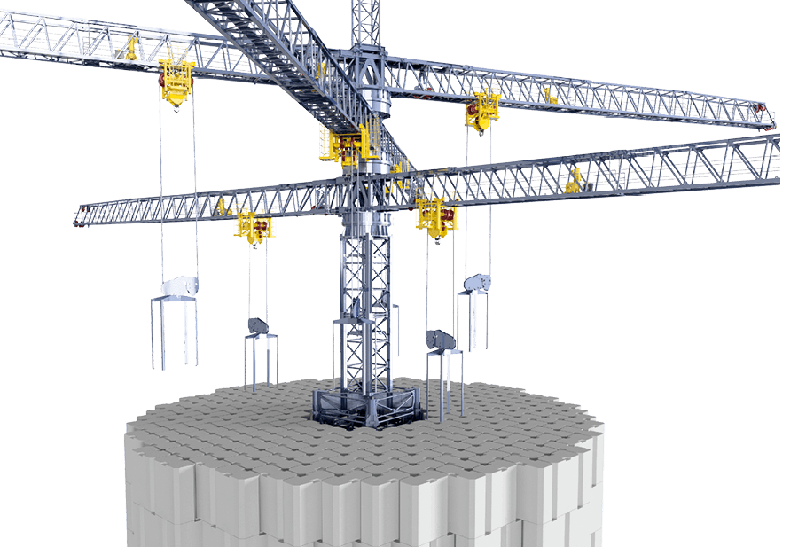 Des empilements de béton