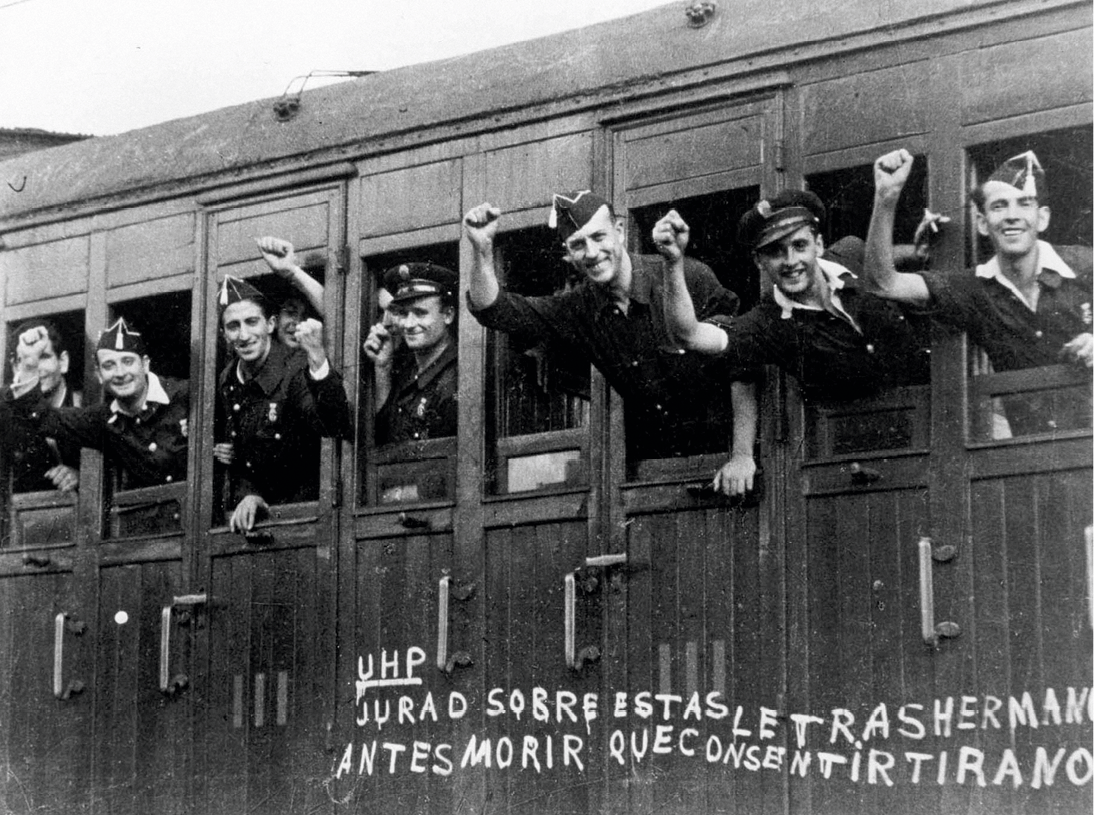 Robert Capa, Tren partiendo hacia el frente desde la Estació de França de Barcelona, verano del 36