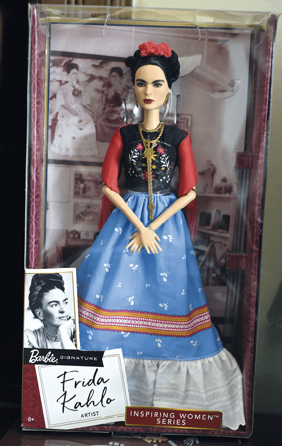 Muñeca Barbie Frida Kahlo, Mattel, 2018. La justicia mexicana prohibió al grupo Mattel comercializar la muñeca en México