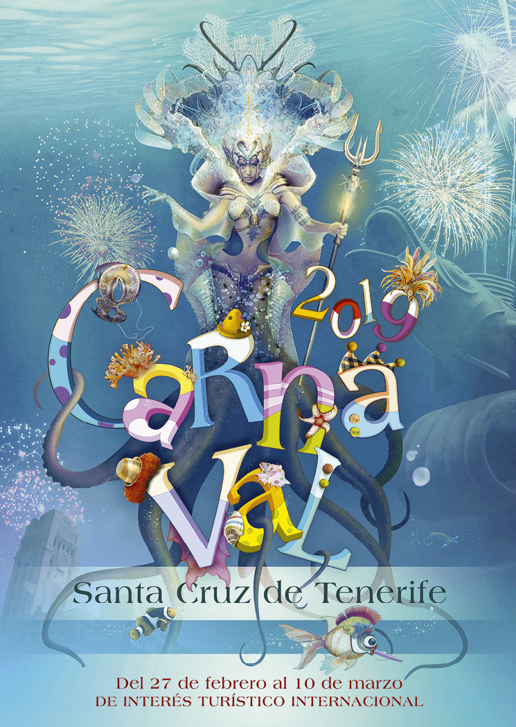 Cartel oficial del Carnaval de Santa Cruz de Tenerife, 2019