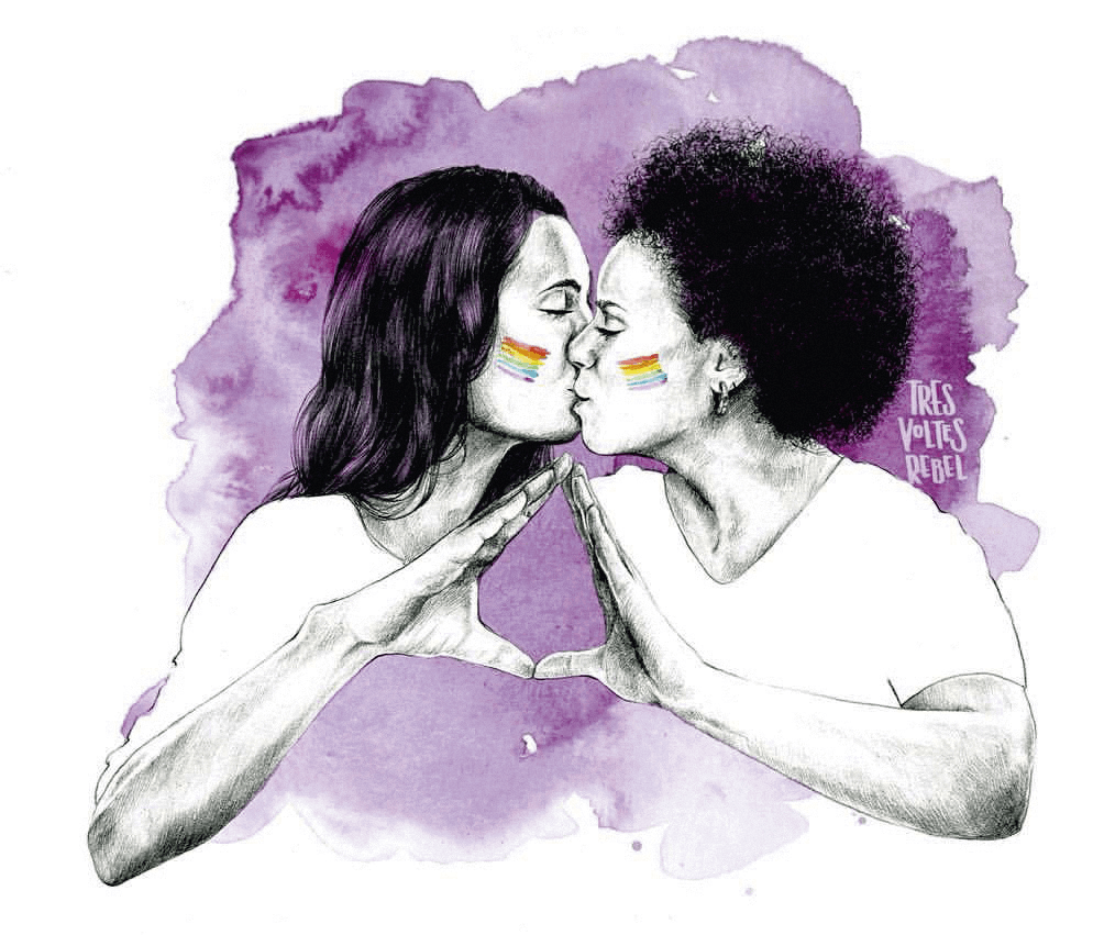 Ilustración de Tres Voltes Rebel para el Día contra la LGBTIFobia, 2018