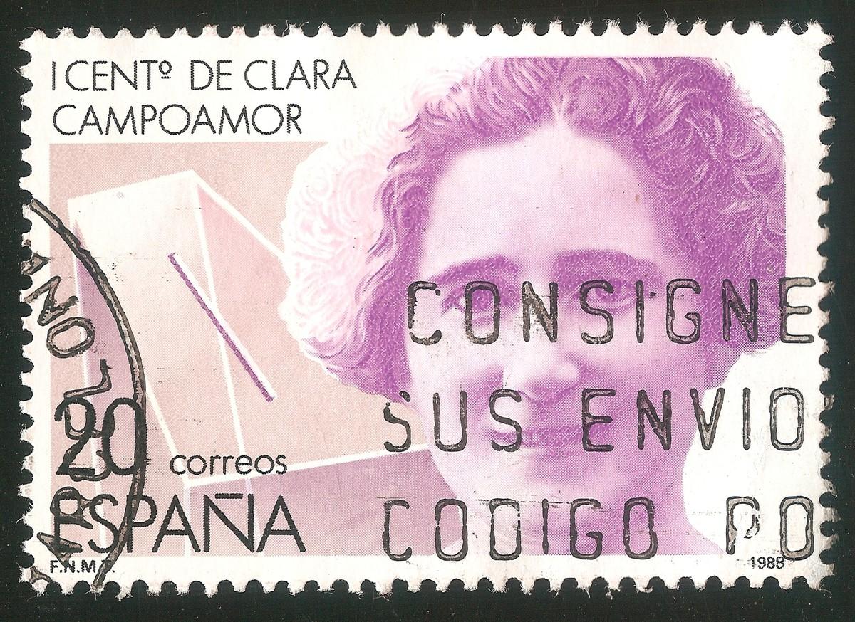 Sello para el centenario del nacimiento de Clara Campoamor, 2018