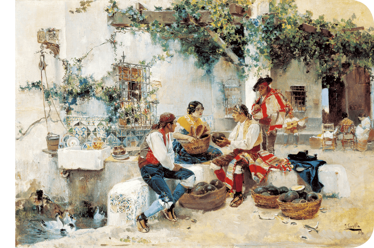 Joaquín Sorolla y Bastida, Vendiendo melones, 1890