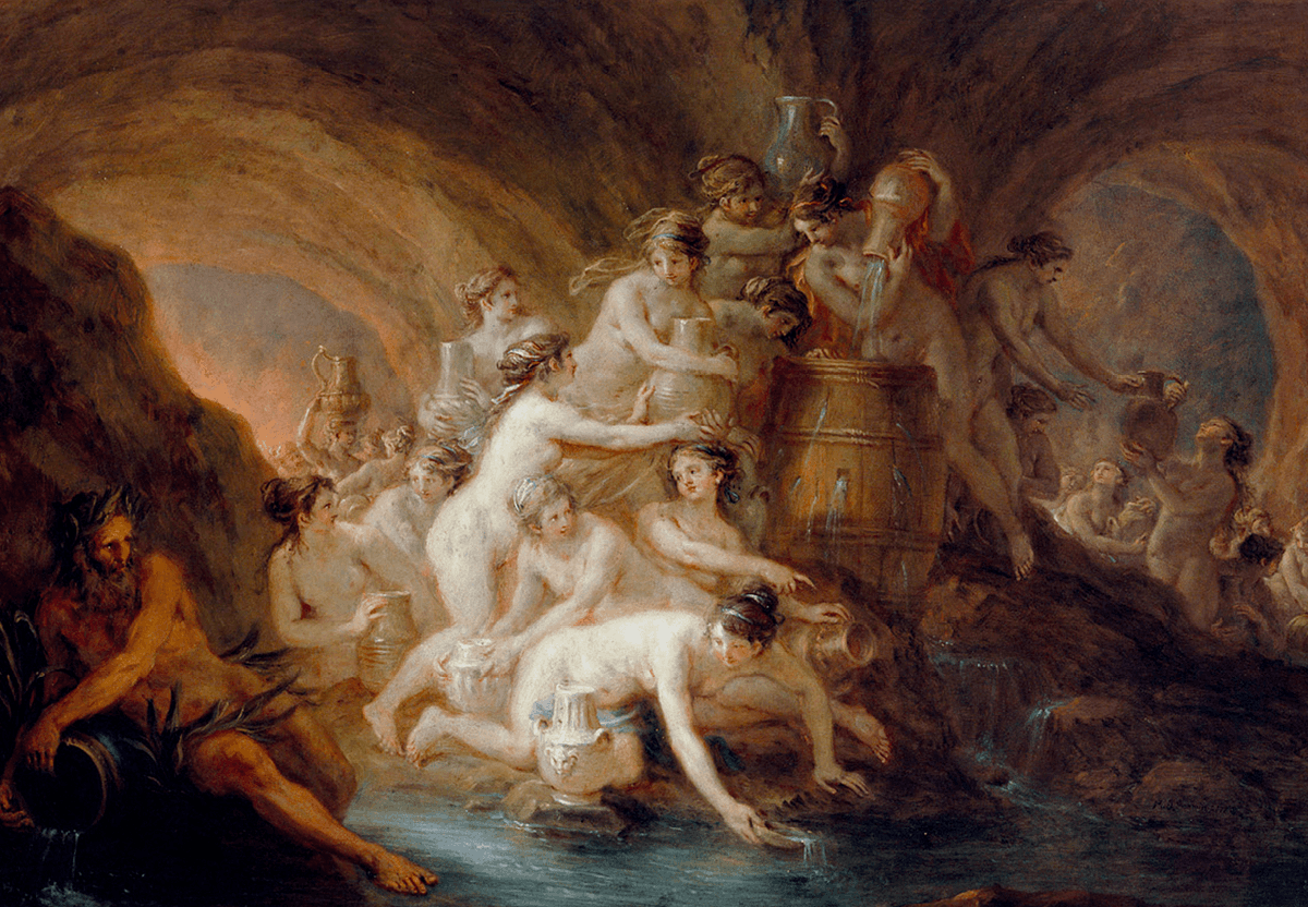 Martin Johann Schmidt, Les Danaïdes, 1785, huile sur toile (National Gallery, Slovénie).
