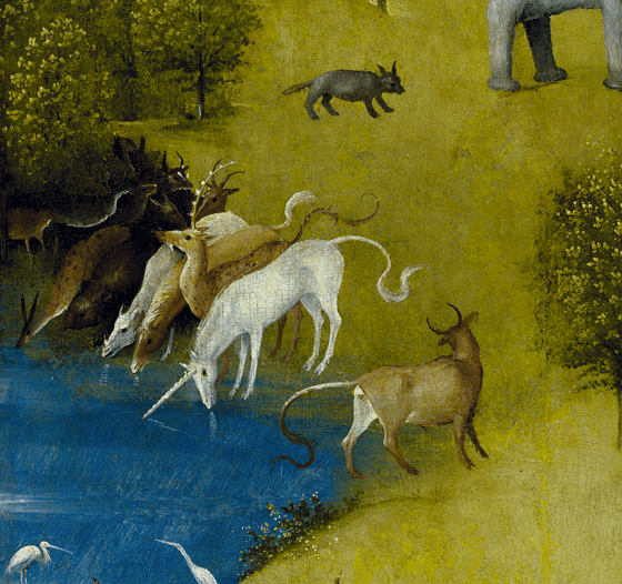 Jérôme Bosch, Le jardin des délices, 1494-1505, détail 1