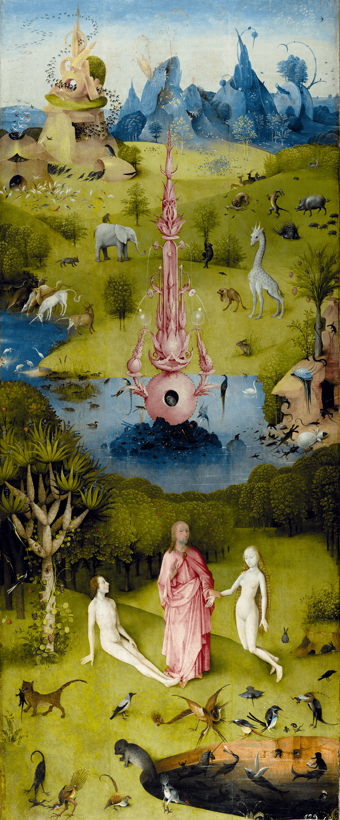 Jérôme Bosch, Le jardin des délices, 1494-1505, Le paradis