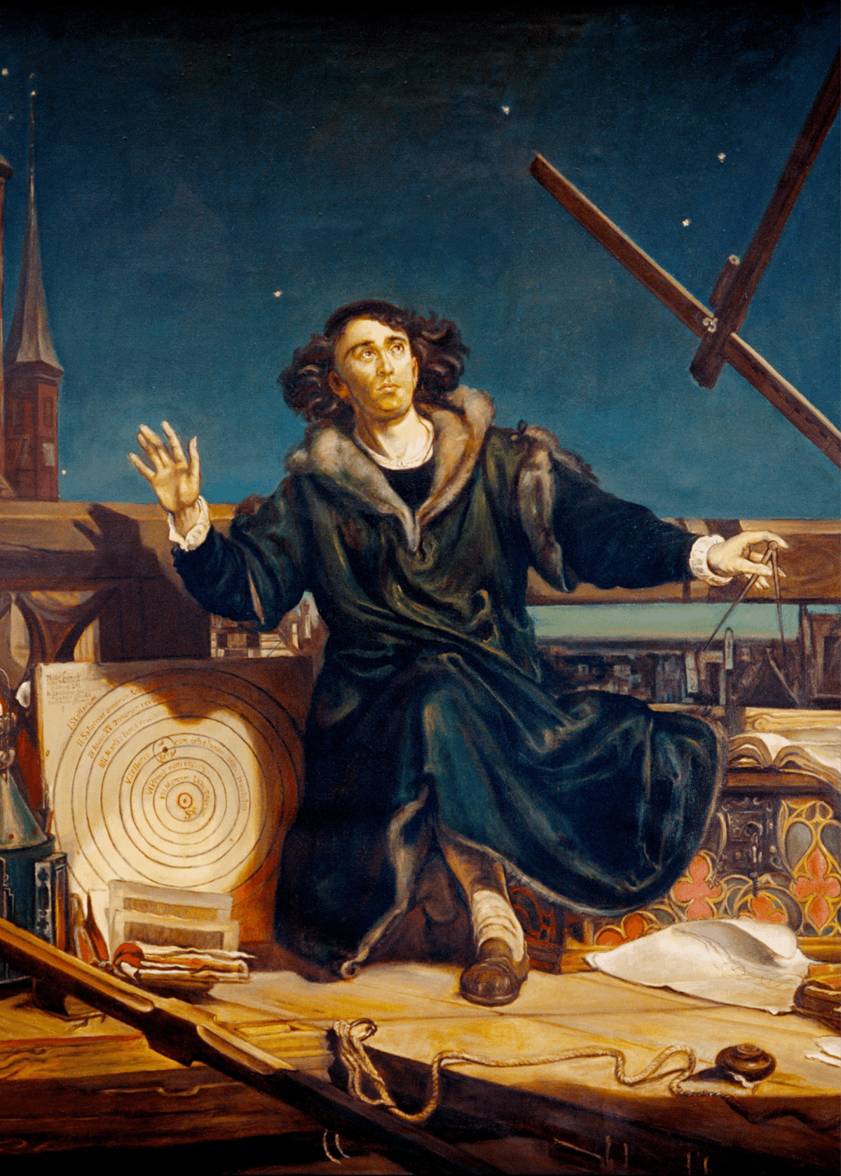 Jan Matejko, L'astronome Copernic ou conversations avec Dieu, 1873,
huile sur toile