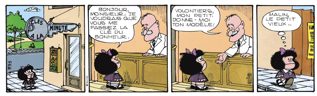 Illustration tirée de la bande dessinée Le petit frère de Mafalda, de Quino, Éditions Glénat, 1983.