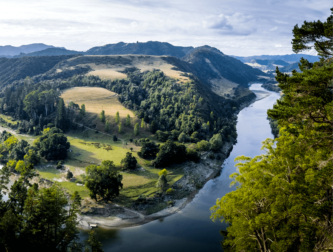 Le fleuve Whanganui en Nouvelle Zélande