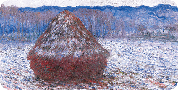 Claude Monet, <i>Meules, effet de neige</i>