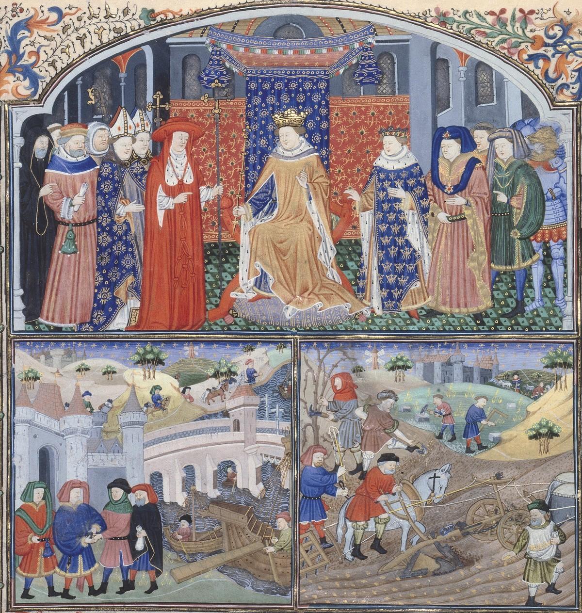 Enluminure, Gilles de Rome, Le régime des princes, XVe siècle