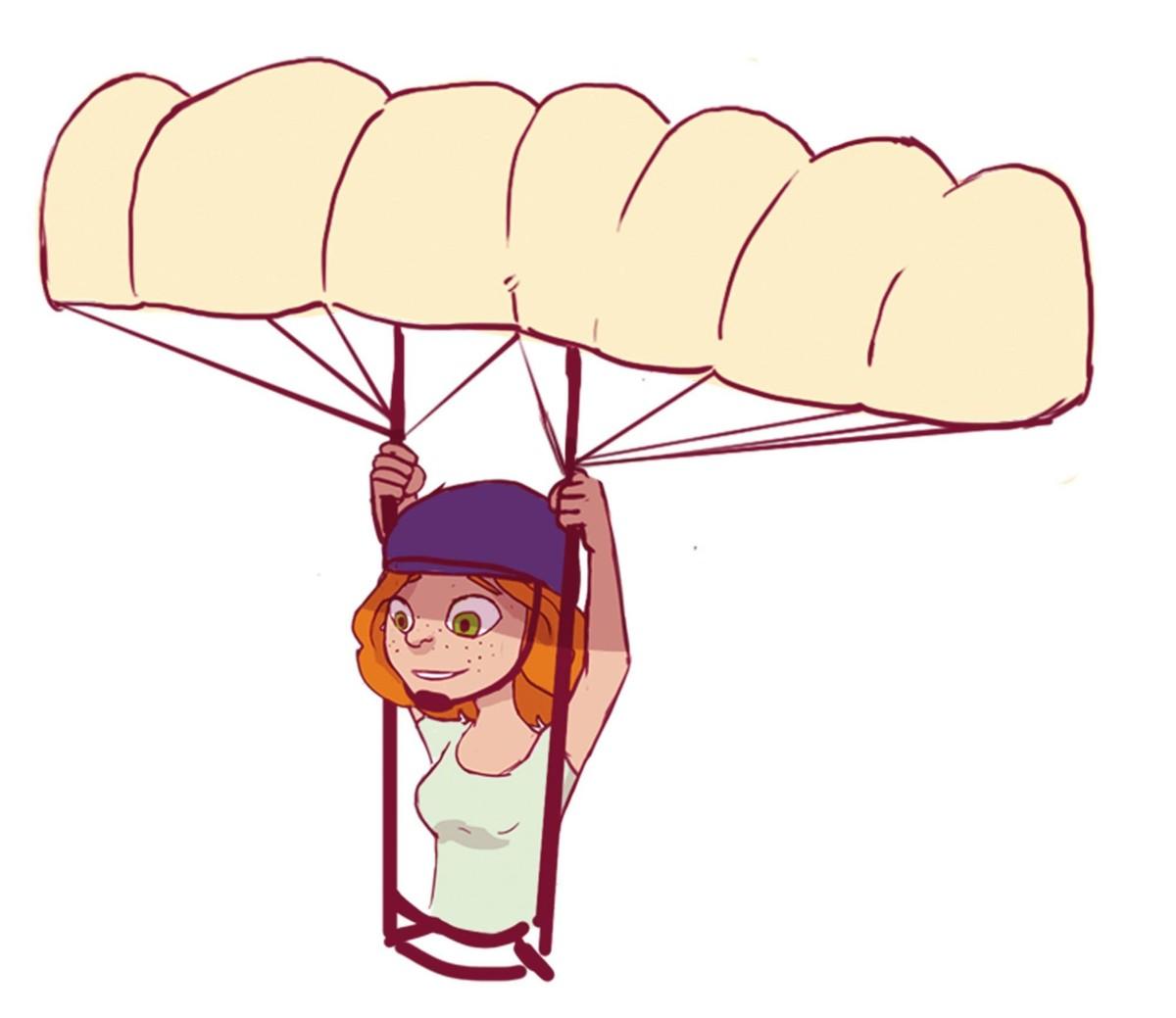 Une personne qui fait de la parapente