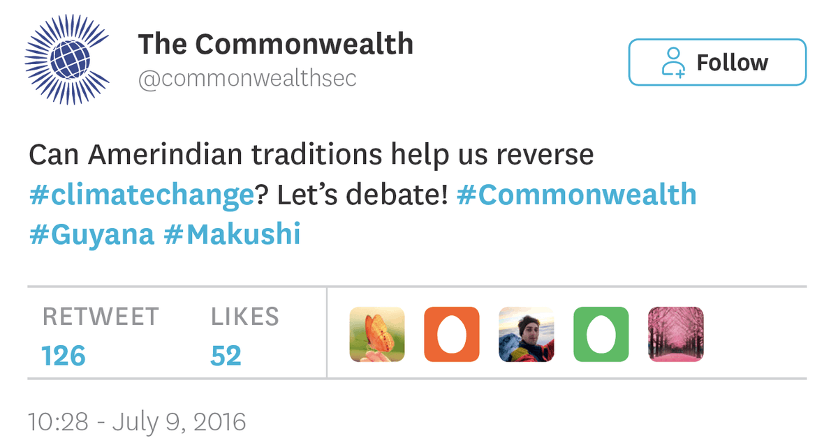 tweet posted by @Commonwealthsec on July 9th 2016