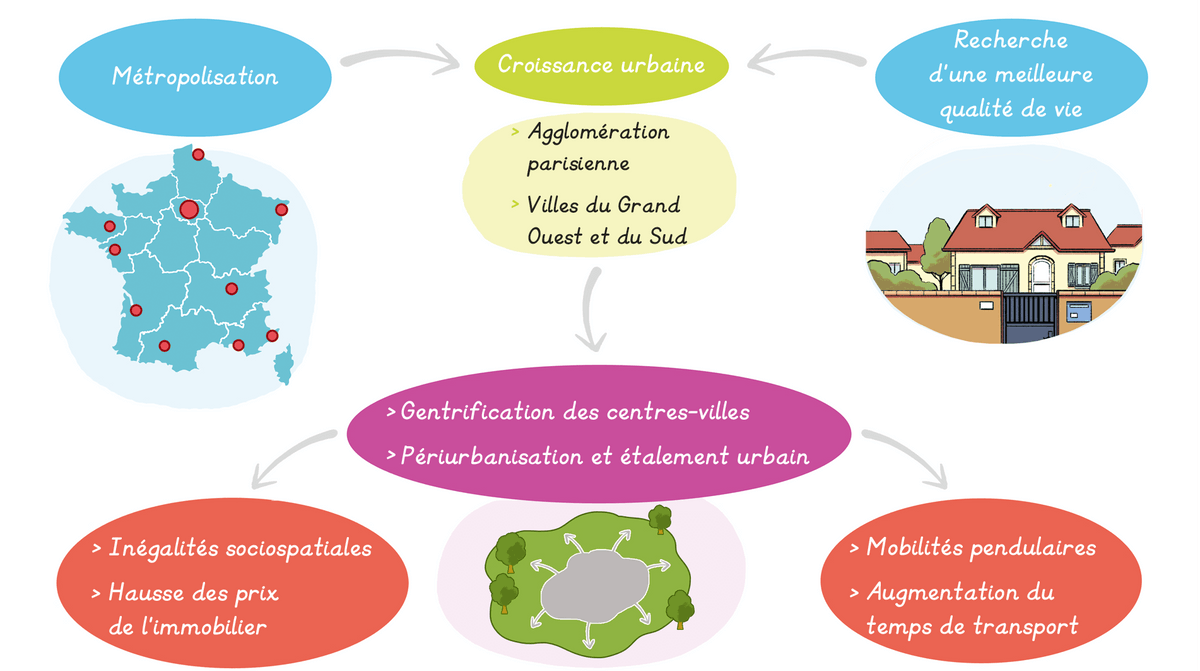 Croissance Urbaine Et Métropolisation | Lelivrescolaire.fr