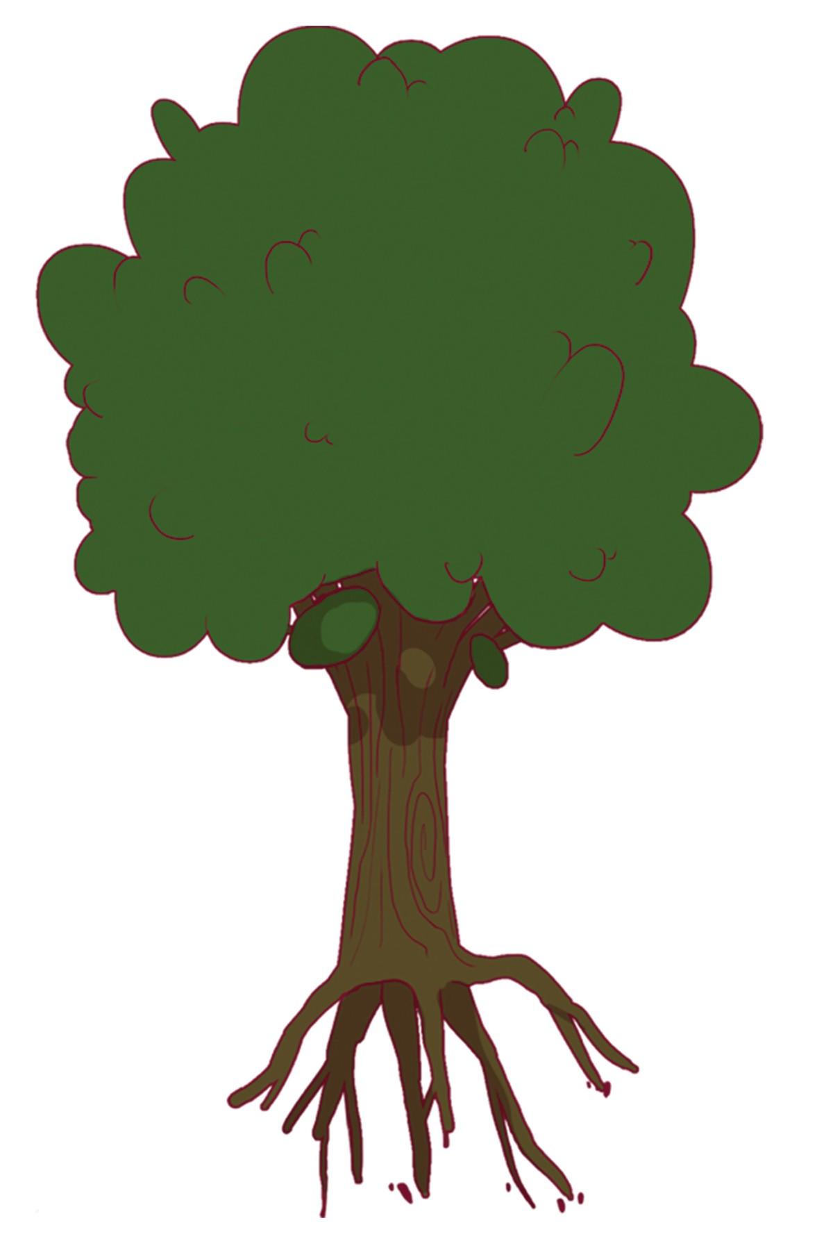 Un arbre avec des racines