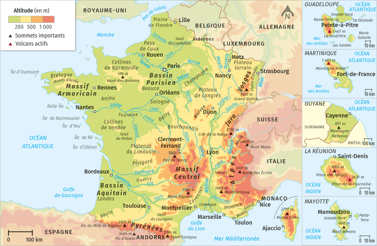 Reliefs de France