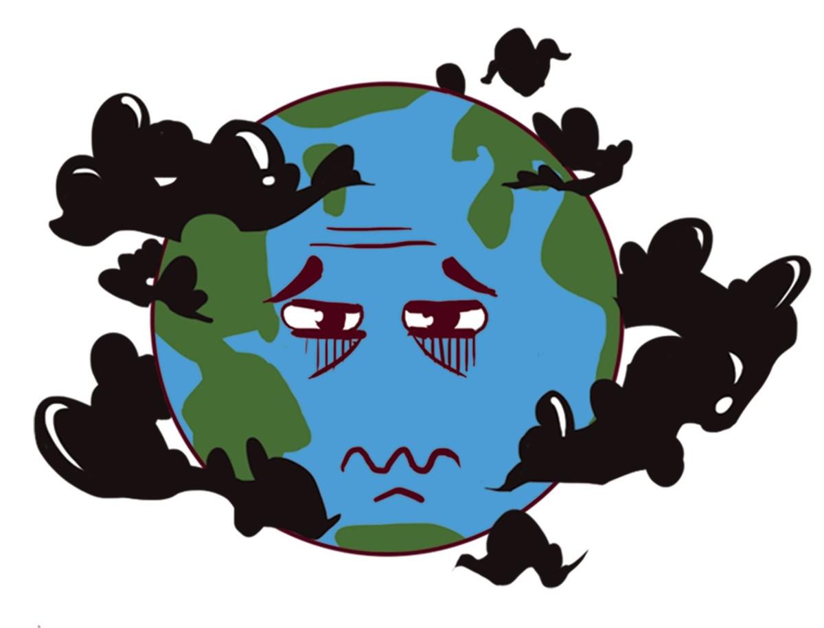 Planète polluée