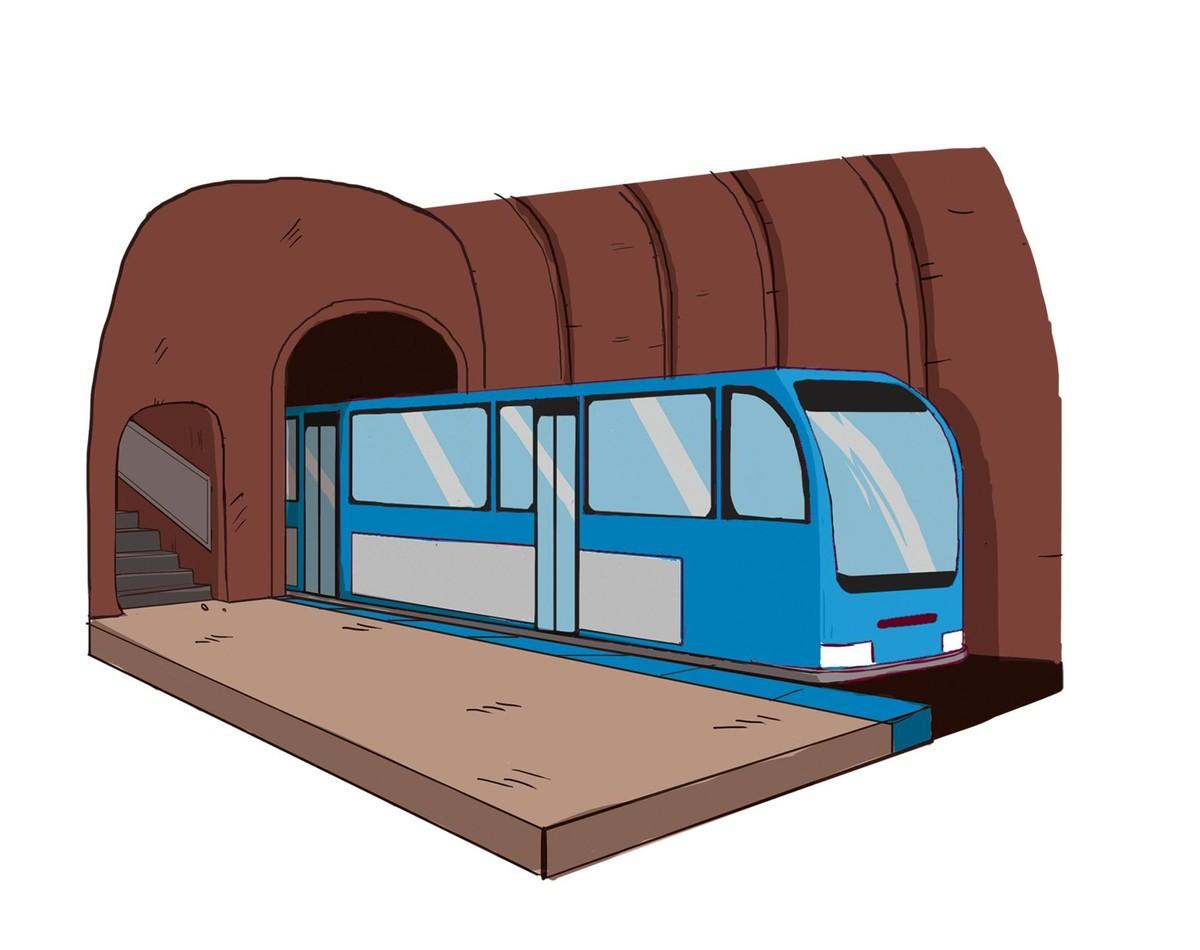 Illustration d'un métro