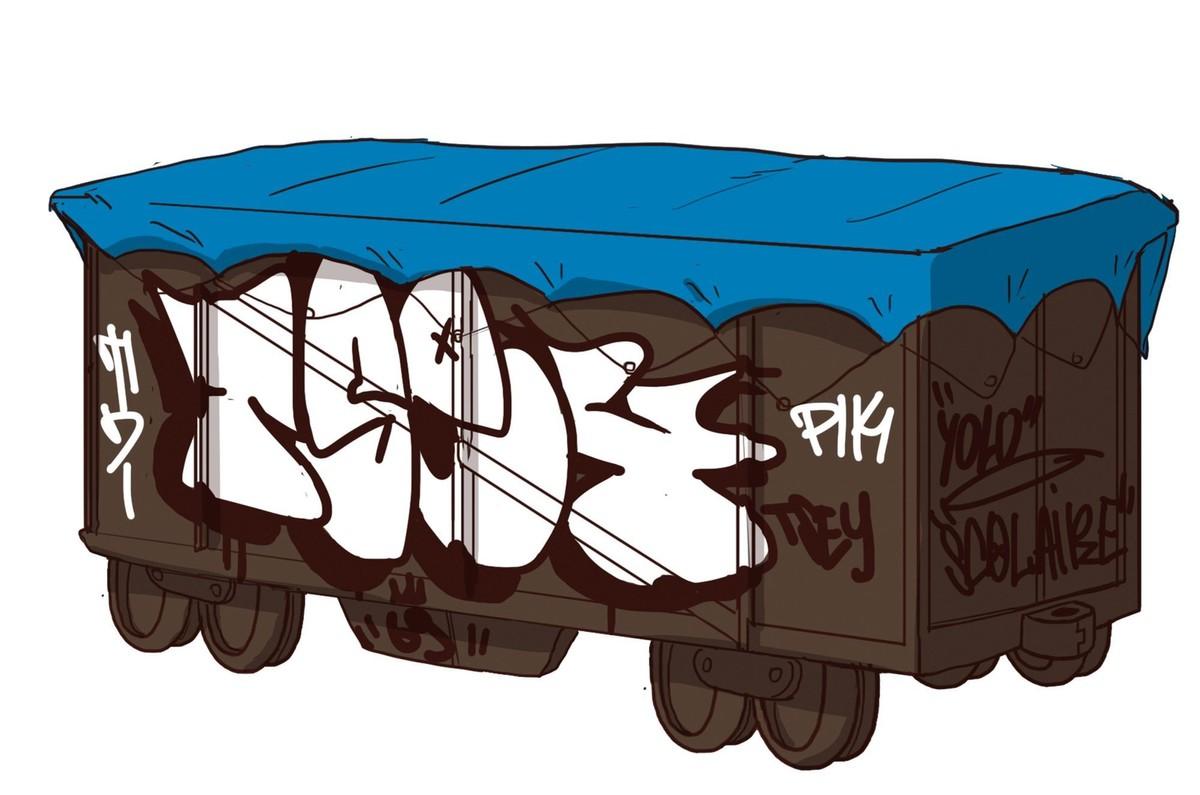 illustration d'un wagon de train