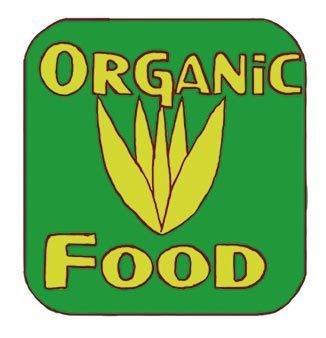 un logo vert indiquant : organic food