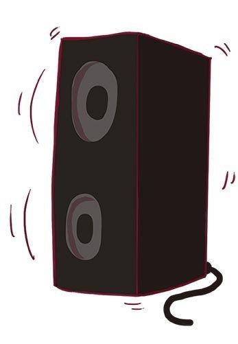 un haut parleur de basse