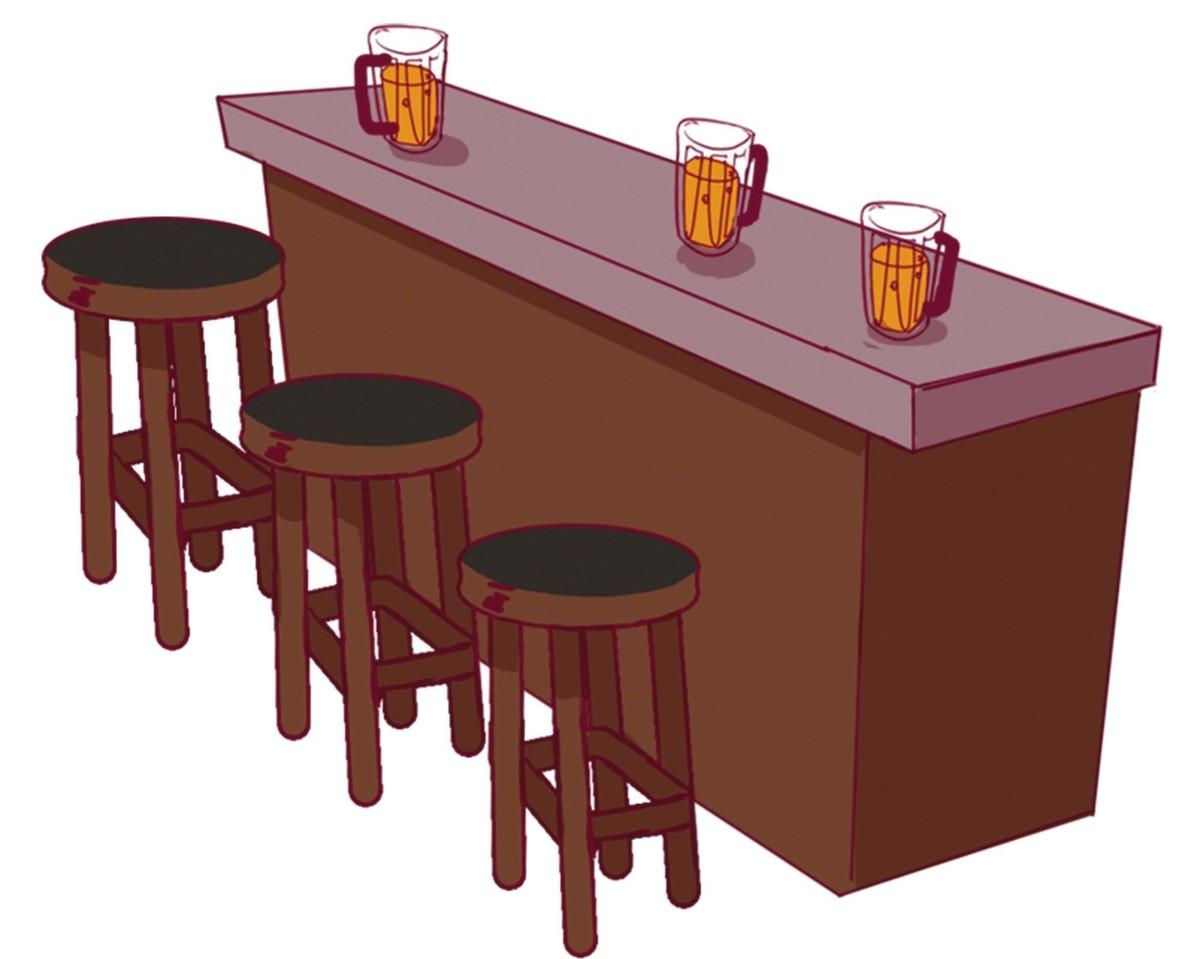 Illustration d'un bar.