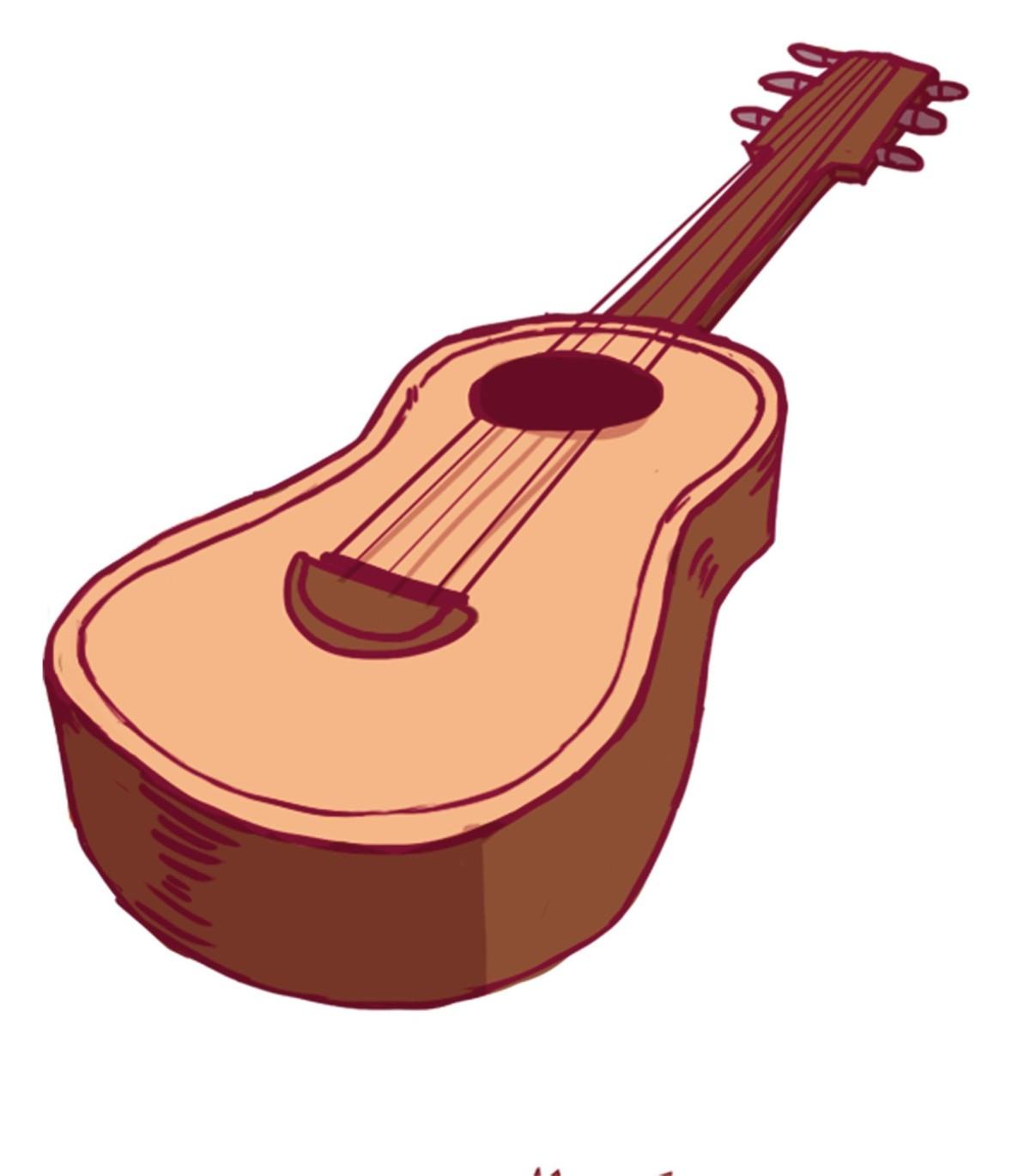 Illustration d'une guitare.