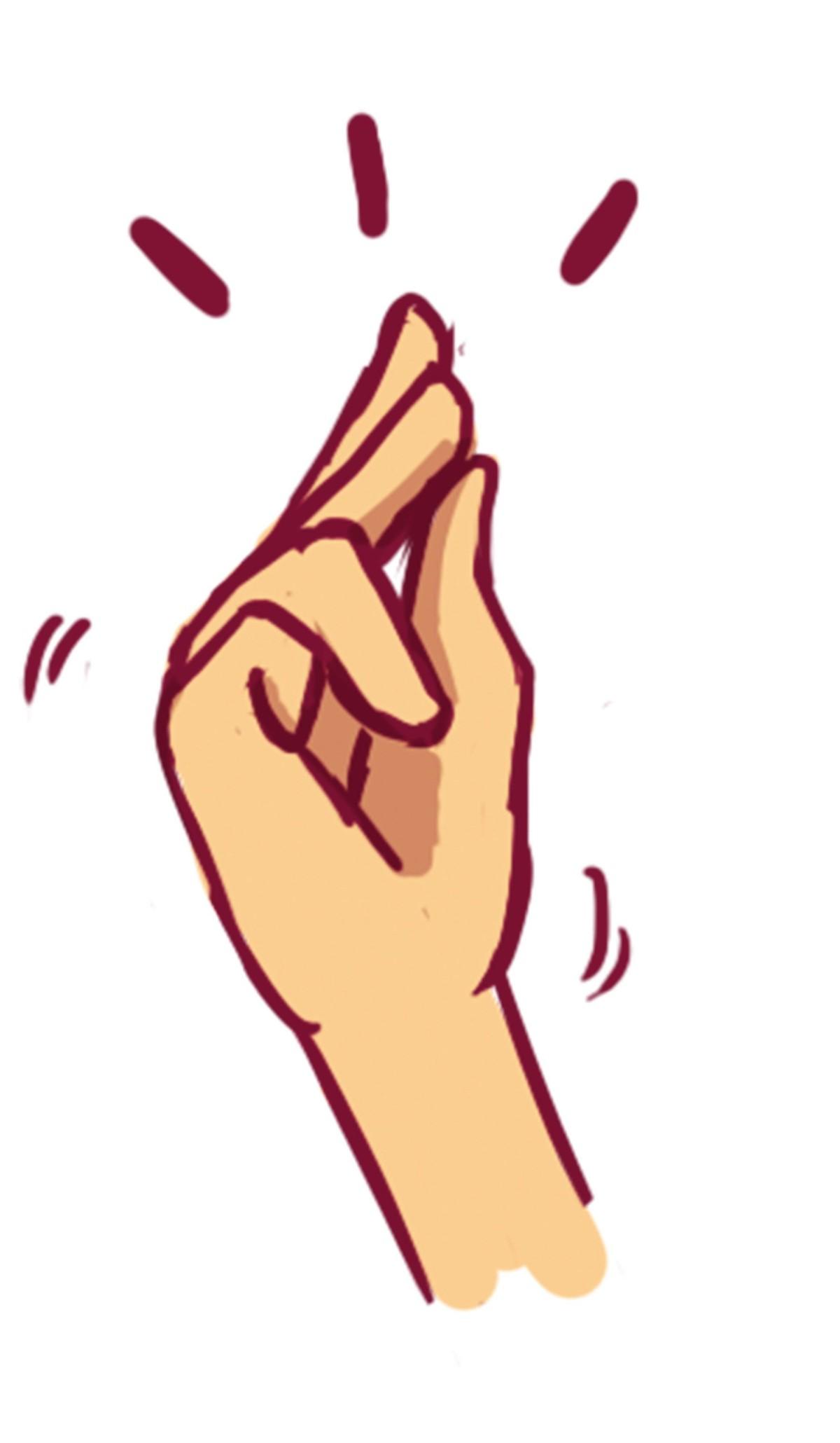 Illustration d'une main faisant claquer ses doigts.