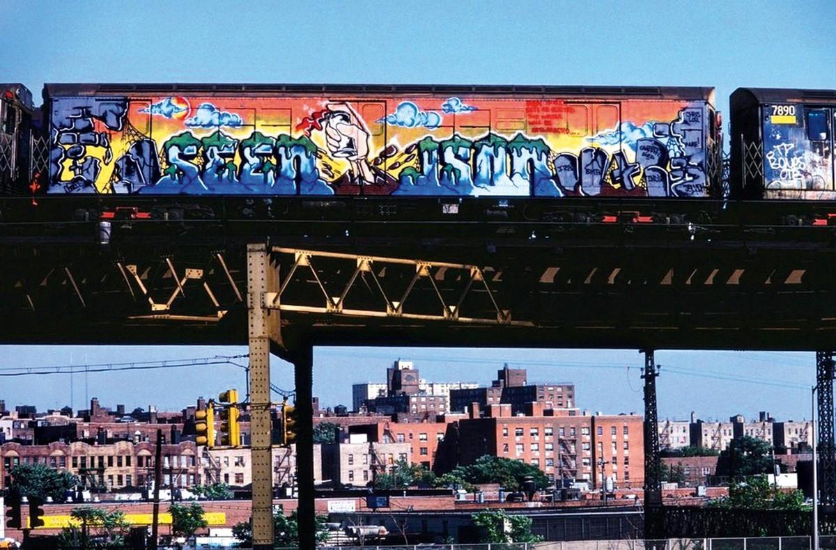 Graffiti Died by Json & Seen sur un wagon