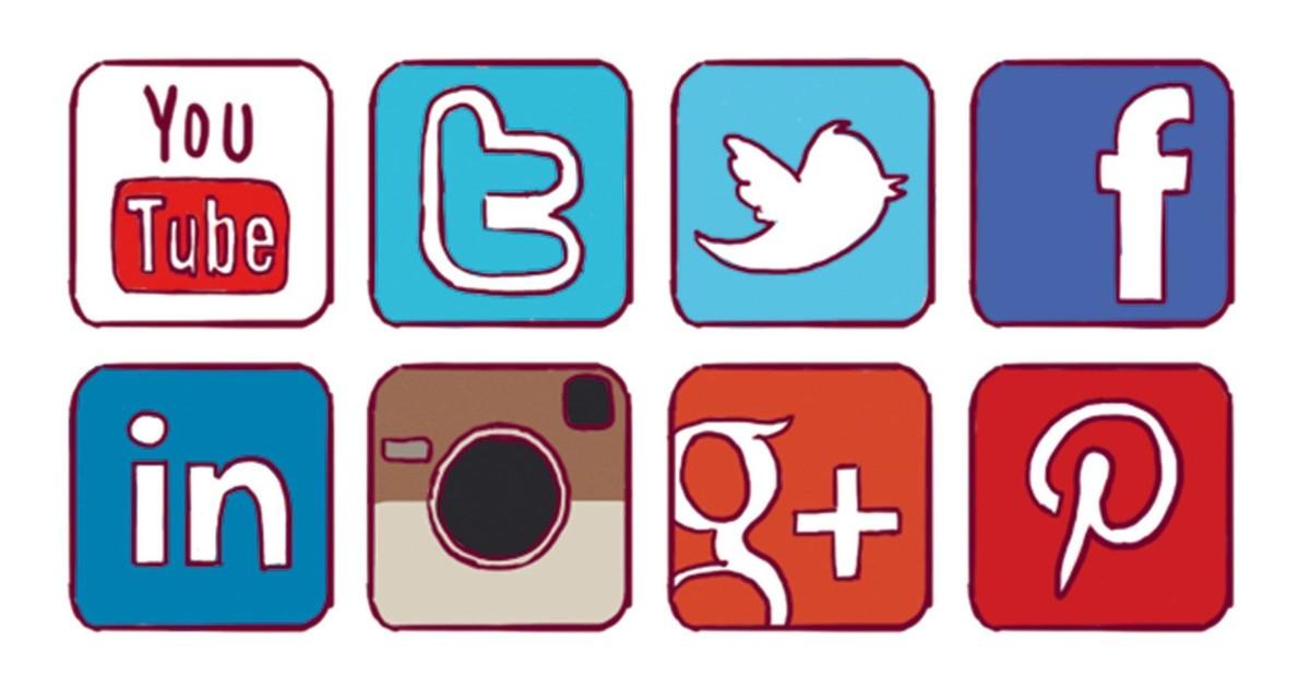 Logos de réseaux sociaux et d'applications