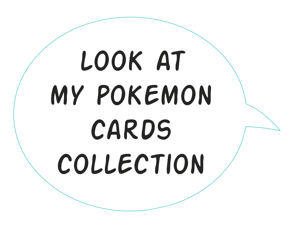 Look at my pokémon cards collection.