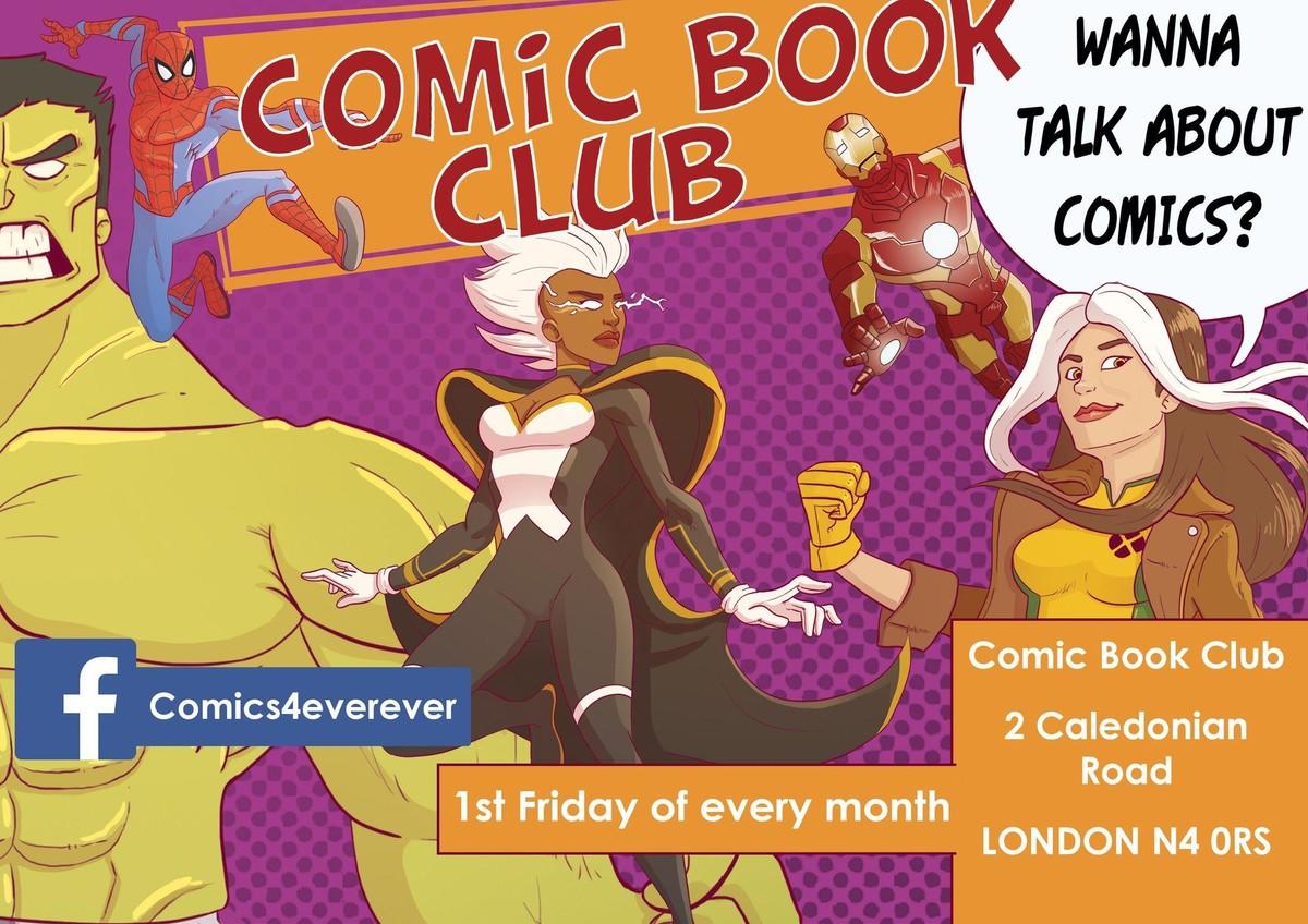 Poster for a Southampton comic book club