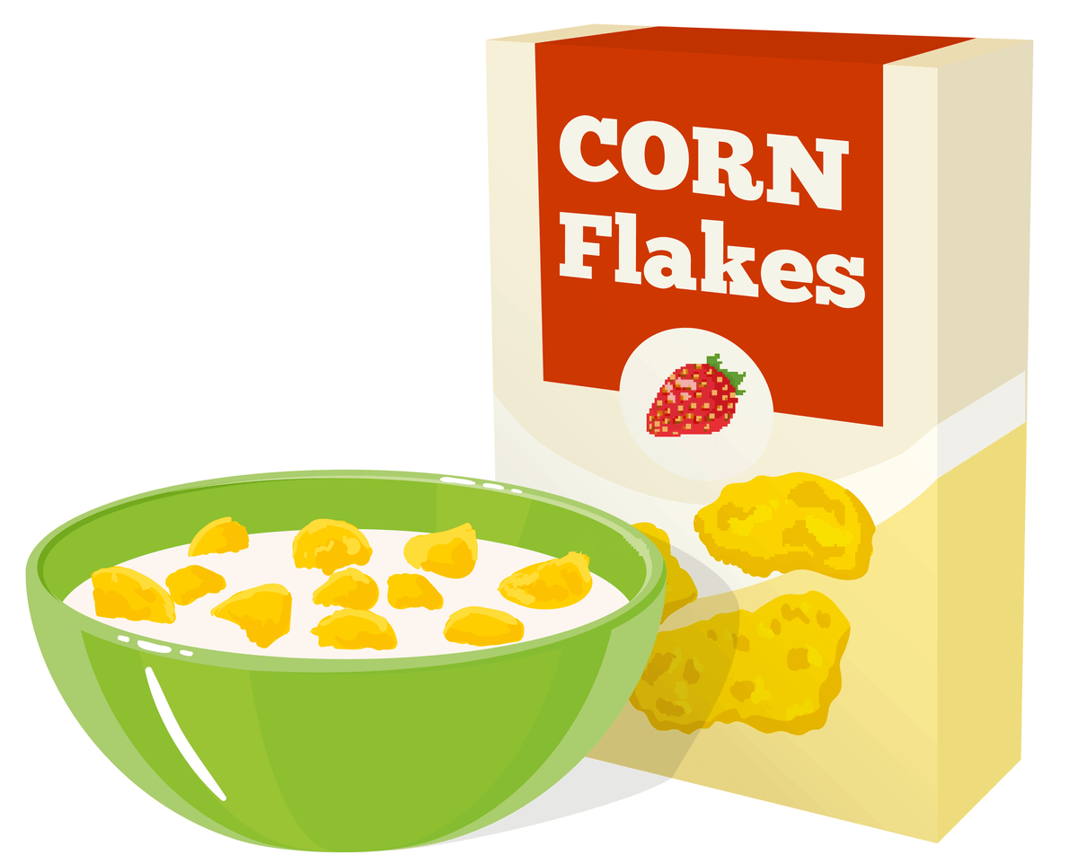Illustration de corn flakes.