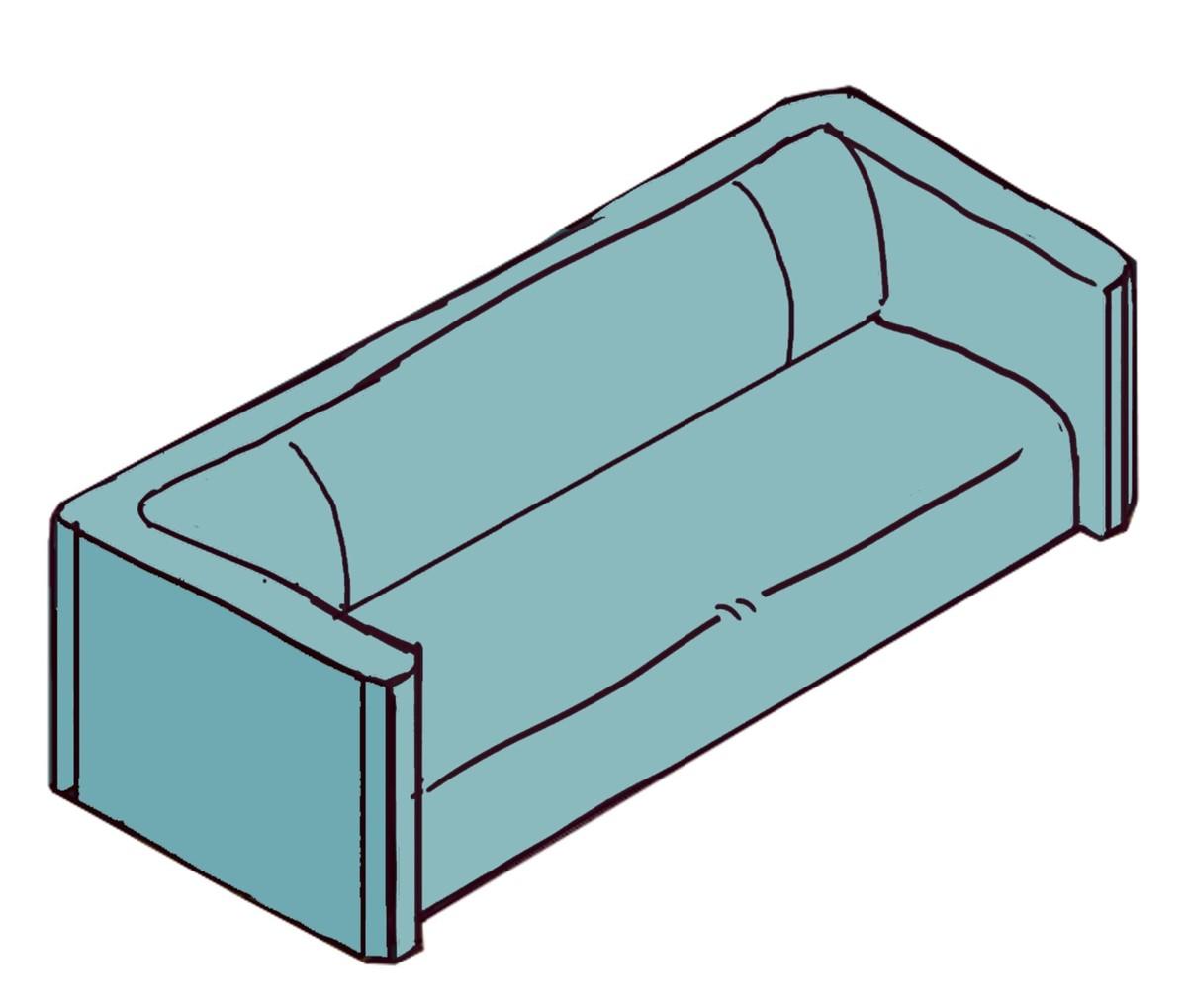 Illustration d'un canapé.